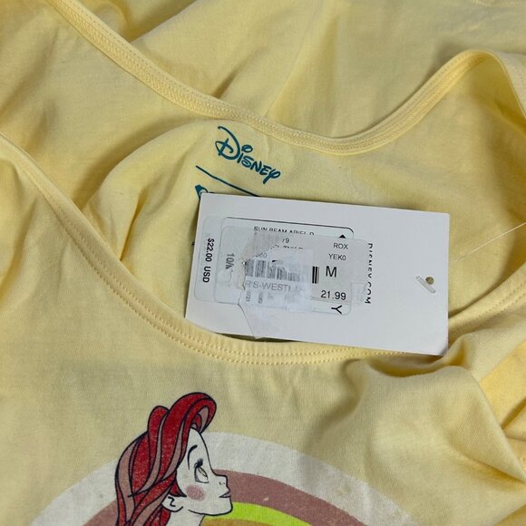 ROXY DISNEY The Little Mermaid Ariel Tank Tops Sz M Bundle Red Yellow Graphics - Picture 15 of 16
